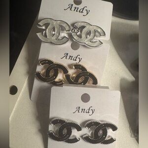 Silver and Gold Women's Earrings BUNDLE